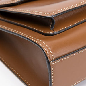 BURBERRY MINI POCKET BAG BROWN CALFSKIN GHW