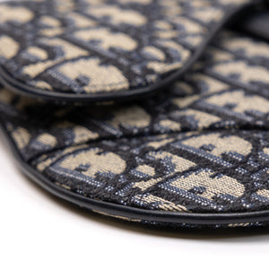 CHRISTIAN DIOR OBLIQUE SADDLE BELT POUCH GHW