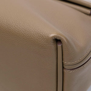 HERMES MINI 24/24 BAG ETOUPE EVERCOLOR / SWIFT LEATHER GHW STAMP B