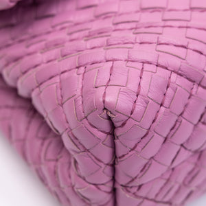 BOTTEGA VENETA OLIMPIA BAG LAVENDER PURPLE BLACK HARDWARE