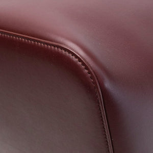 LOEWE MEDIUM PEBBLE BUCKET BAG DARK BURGUNDY CALFSKIN GHW