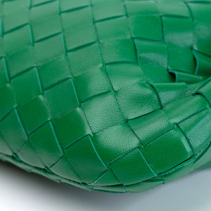 BOTTEGA VENETA MINI JODIE GREEN LAMBSKIN GHW