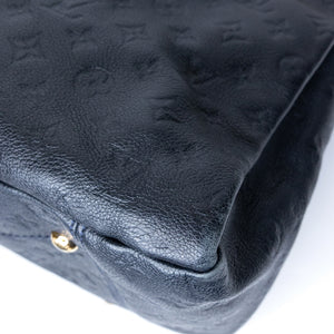 LOUIS VUITTON ARTSY MM BLACK MONOGRAM EMPREINTE LEATHER GHW