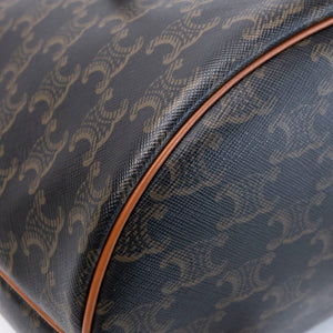 CELINE MEDIUM BACKPACK FOLCO IN TOILE TRIOMPHE CANVAS / CALFSKIN GHW