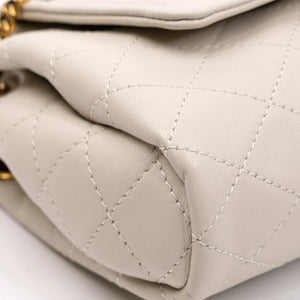 SAINT LAURENT YSL MINI NOLITA WHITE LAMBSKIN LEATHER GHW