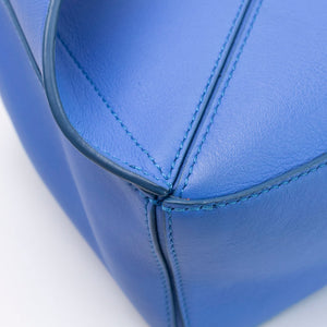 LOEWE MINI PUZZLE BUM BAG BLUE CALFSKIN SHW