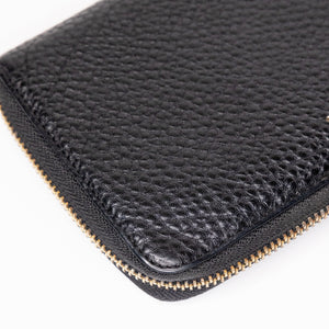PRADA ZIP AROUND WALLET IN BLACK GHW