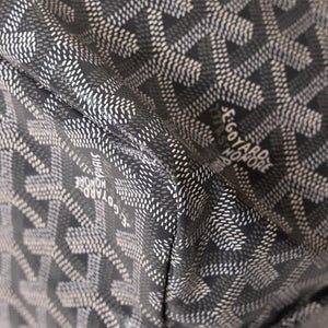 GOYARD SAINT LOUIS PM TOTE GOYARDINE CANVAS / CALFSKIN GREY SHW
