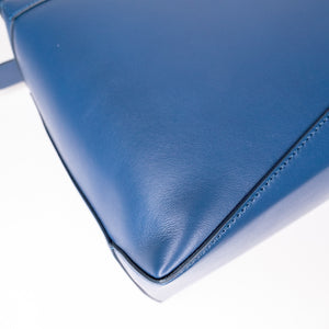 LOEWE LARGE PUZZLE BLUE CALF SKIN LEATHER SHW