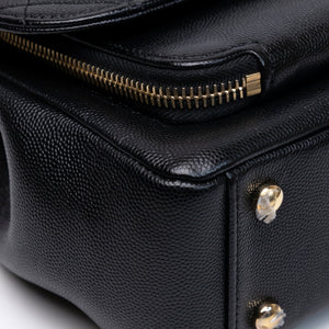 CHANEL BUSINESS AFFINITY SMALL FLAP BAG BLACK CAVIAR GHW