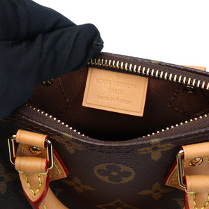 LOUIS VUITTON NANO SPEEDY MONOGRAM CANVAS GHW (MICROCHIP)