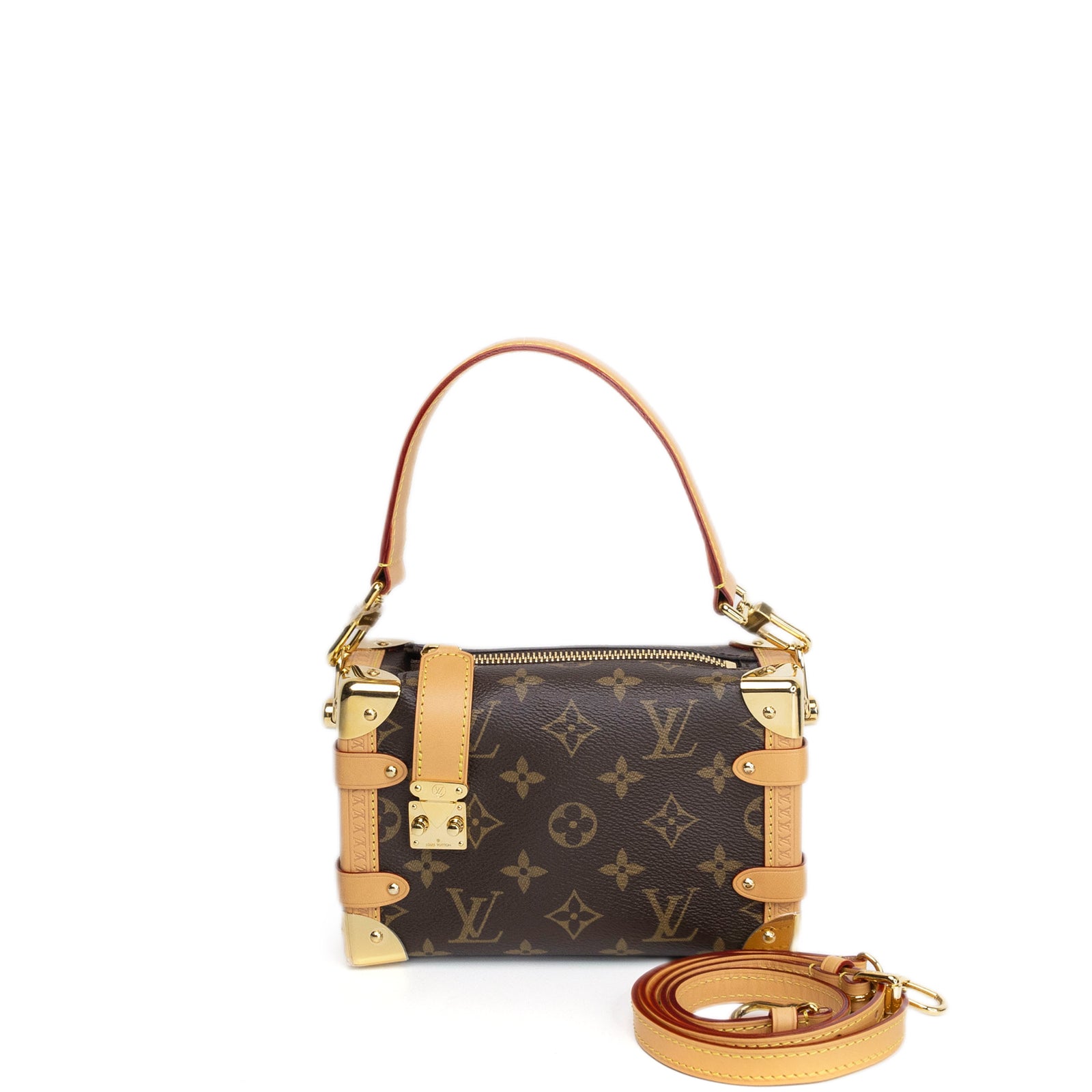 LOUIS VUITTON SIDE TRUNK PM MONOGRAM CANVAS GHW (MICROCHIP)