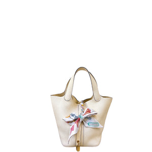 HERMES PICOTIN 18 LOCK BAG NATA GHW STAMP Z
