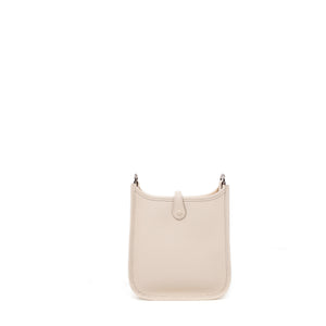 HERMES MINI EVELYNE NATA CLEMENCE LEATHER SHW  STAMP K